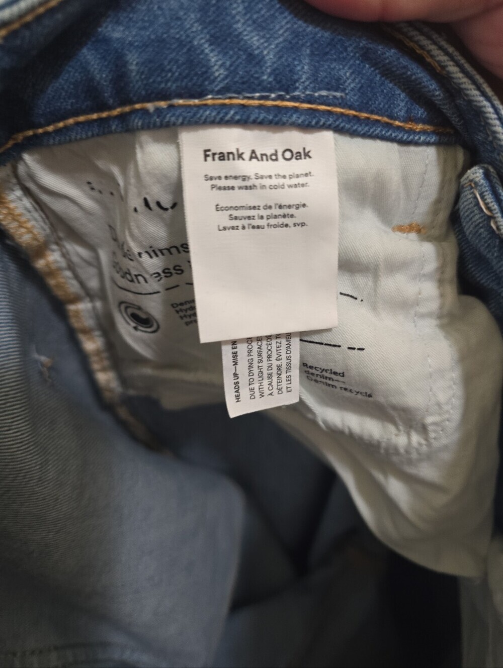 Frank And Oak Kim High-Rise Slim-Leg Jeans 28 Light Wash - Picture 8 of 10